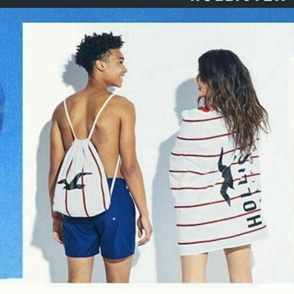 NEW Hollister Packable Beach Towel Bag